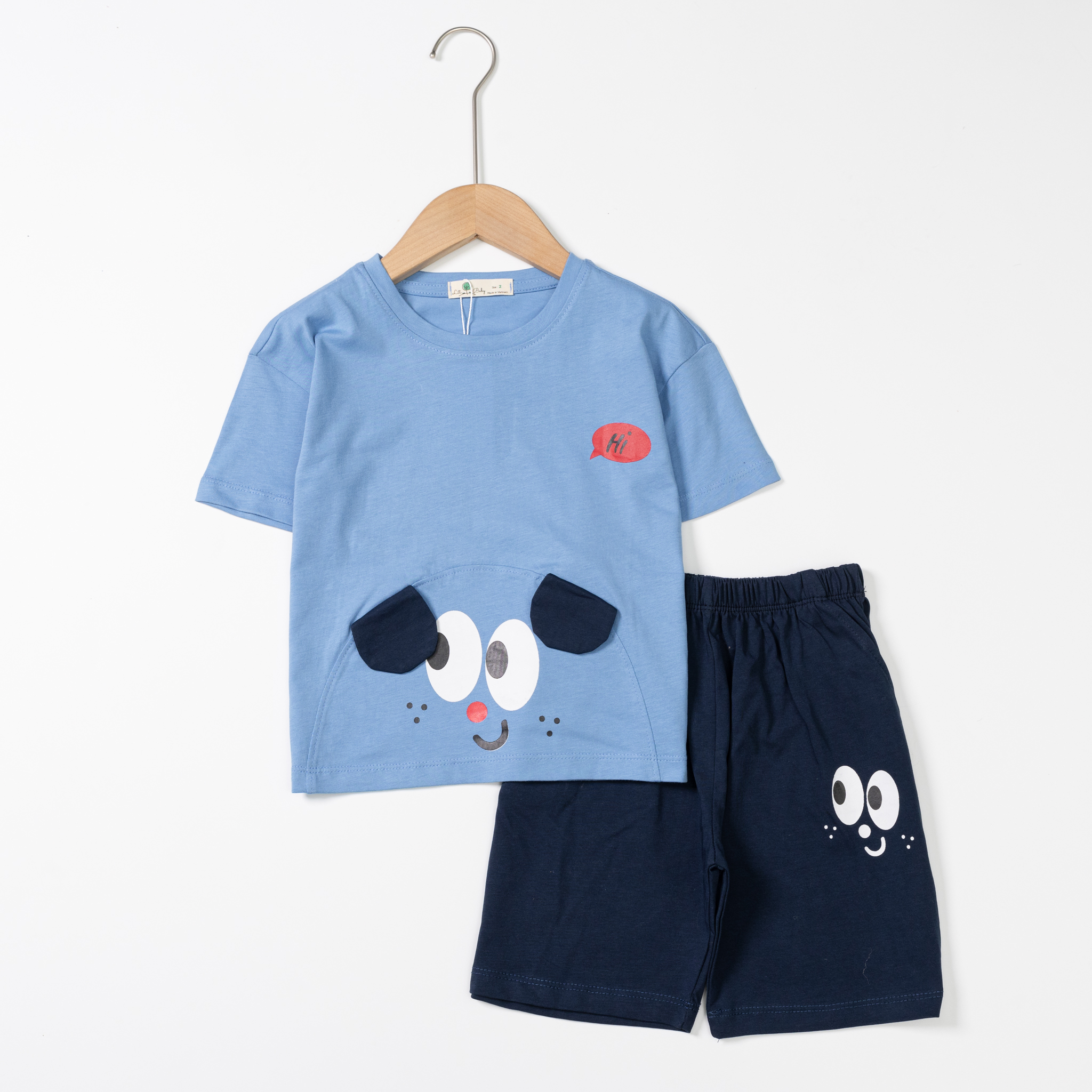 Bộ cotton trẻ em - bé trai B006 2/10 TS18