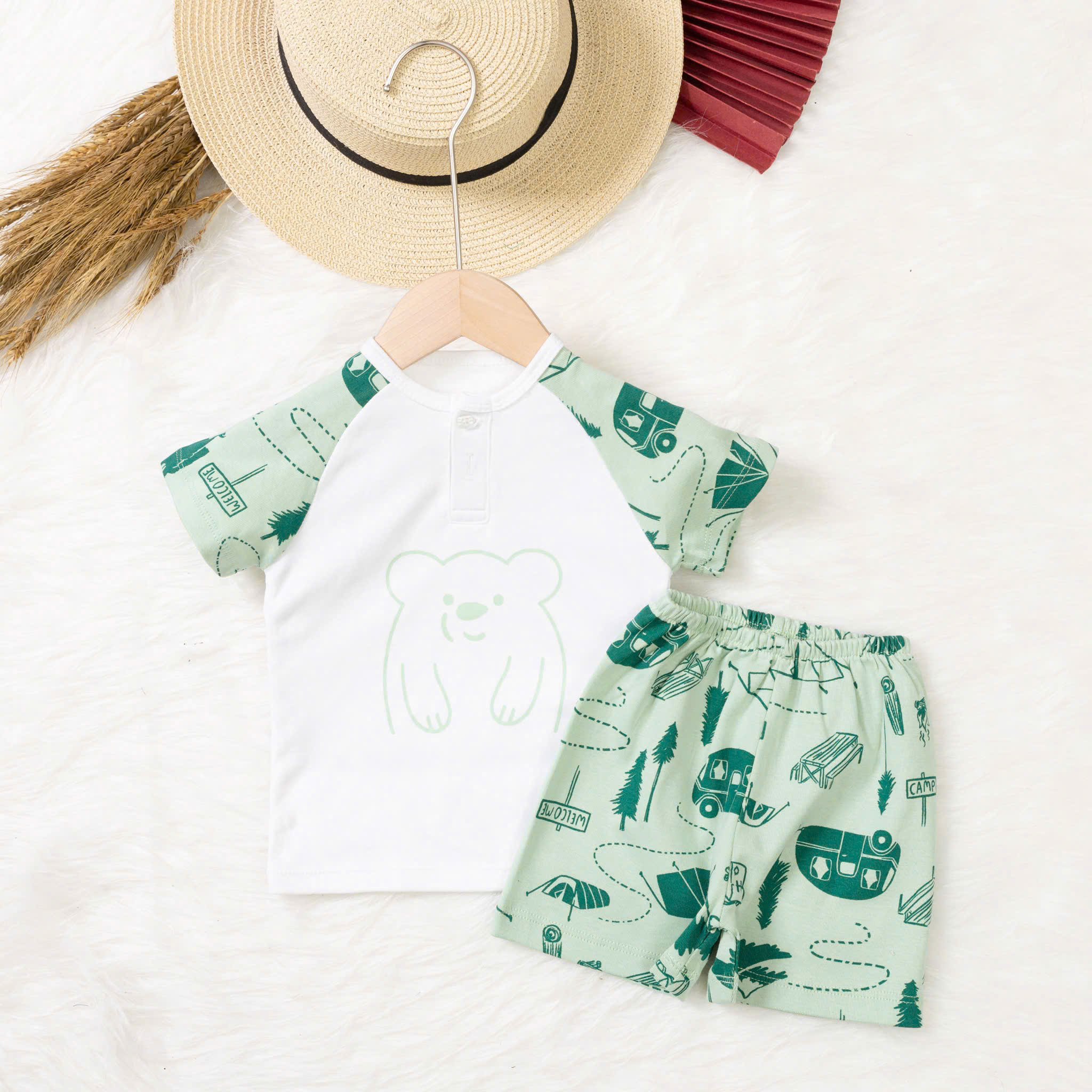 Bộ cotton trẻ em - bé trai B005 9/36 TS03