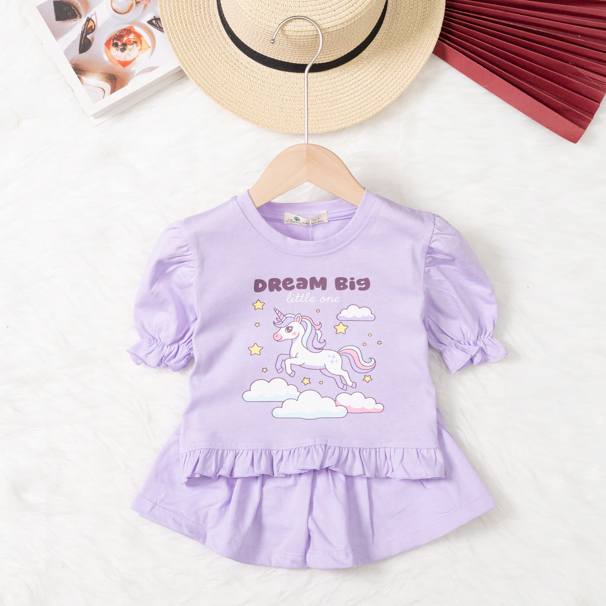 Bộ cotton trẻ em - bé gái G003 2/10 TS19