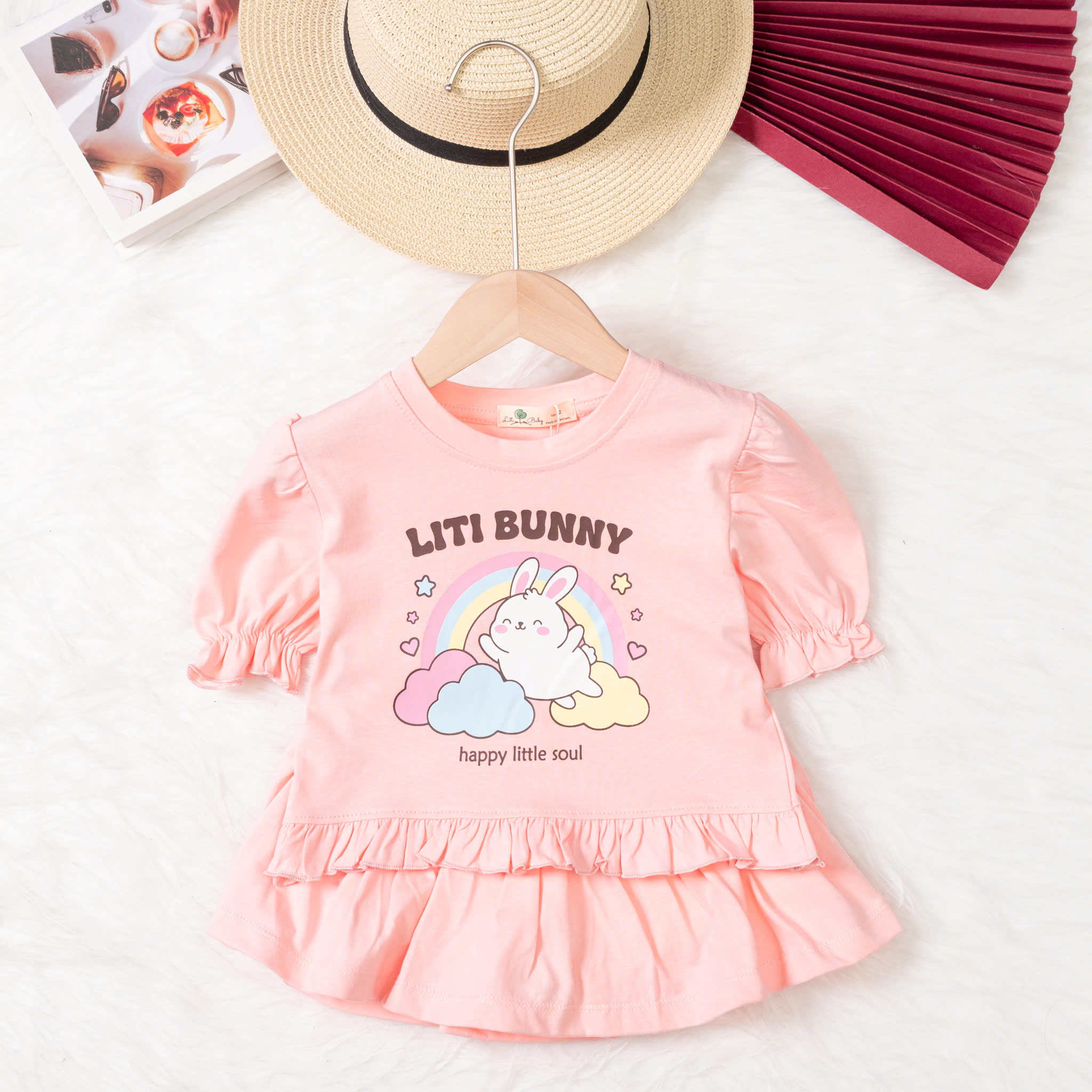 Bộ cotton trẻ em - bé gái G003 2/10 TS19