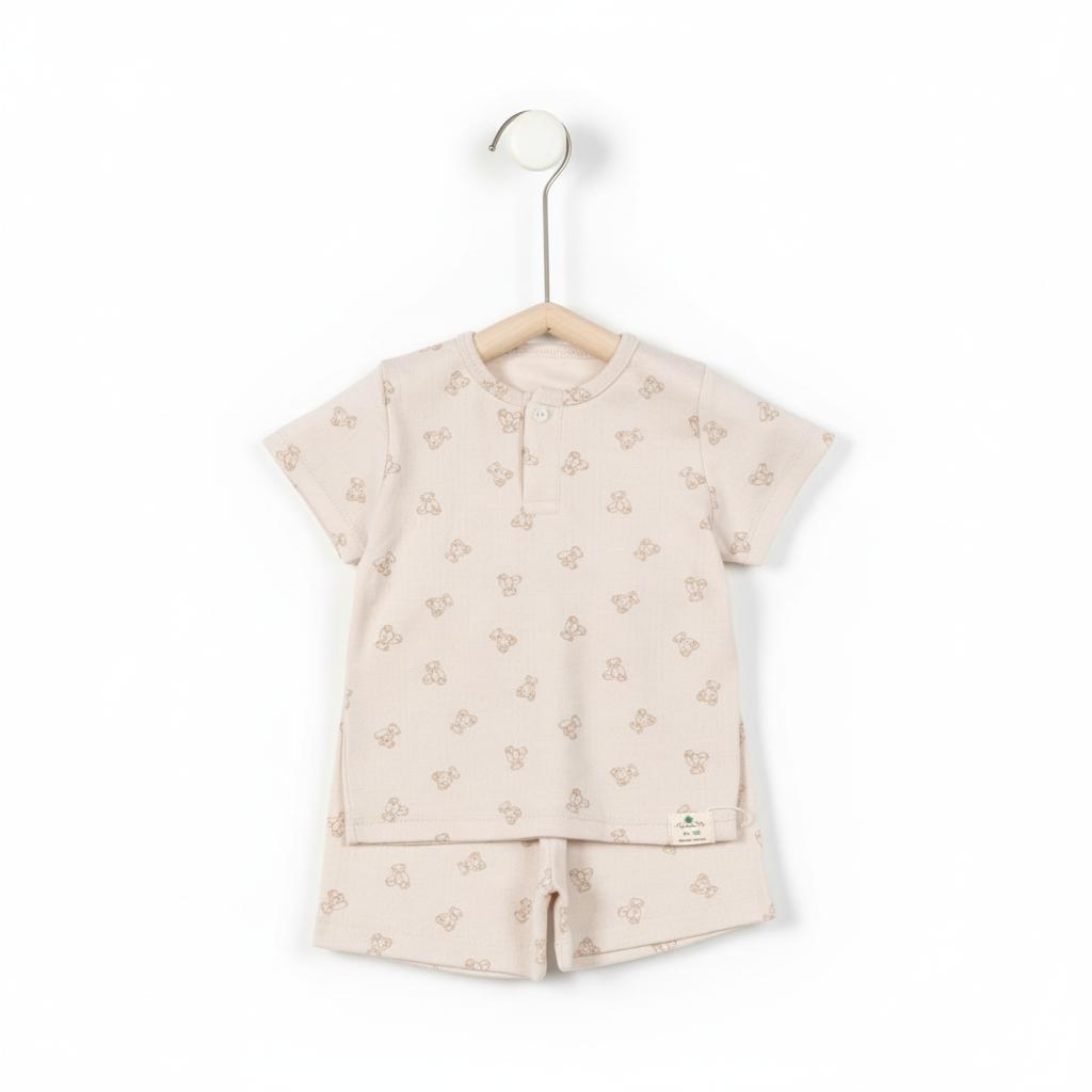 Bộ cotton trẻ em - bé trai B004 6m/36m TS20