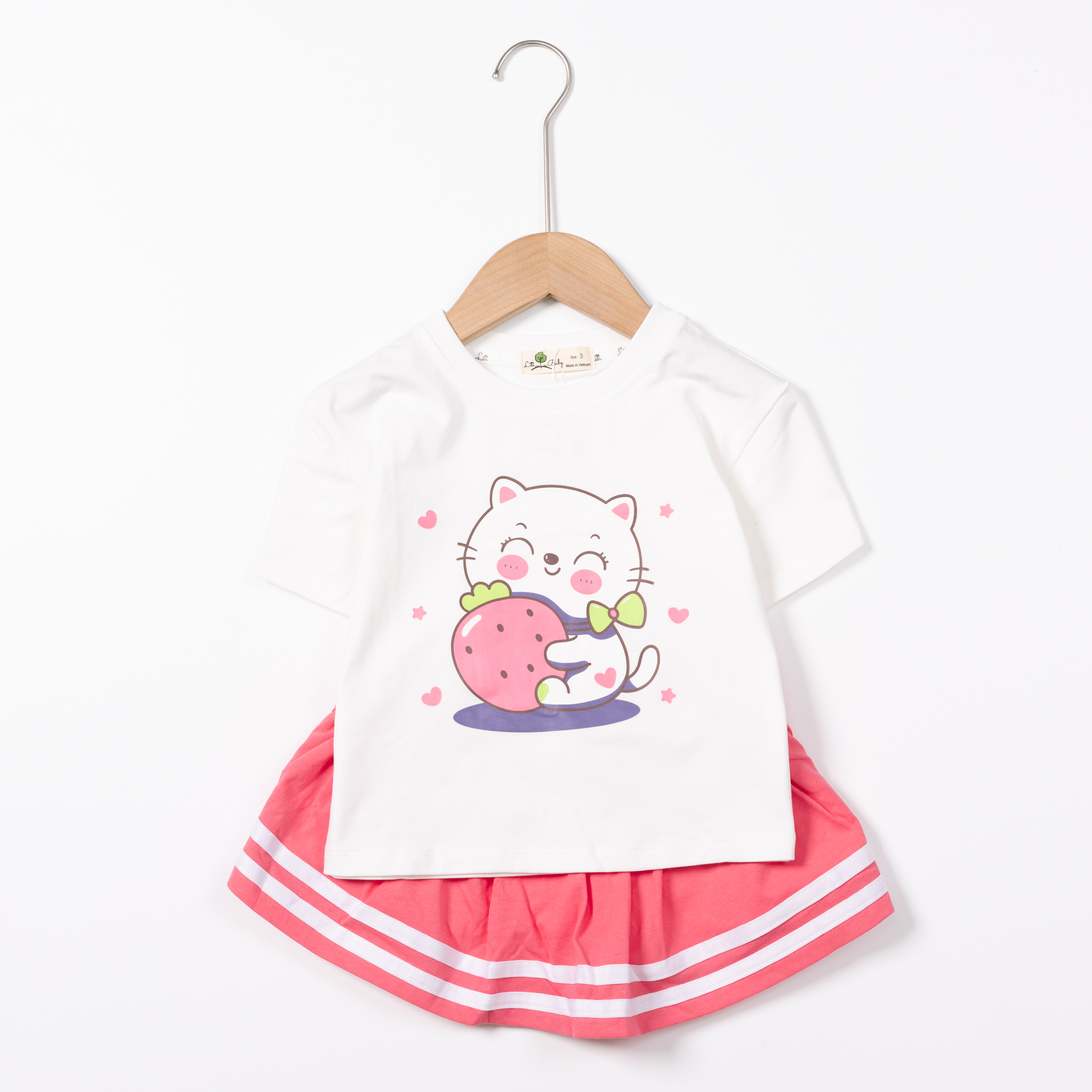 Bộ cotton trẻ em - bé gái G003 3/10