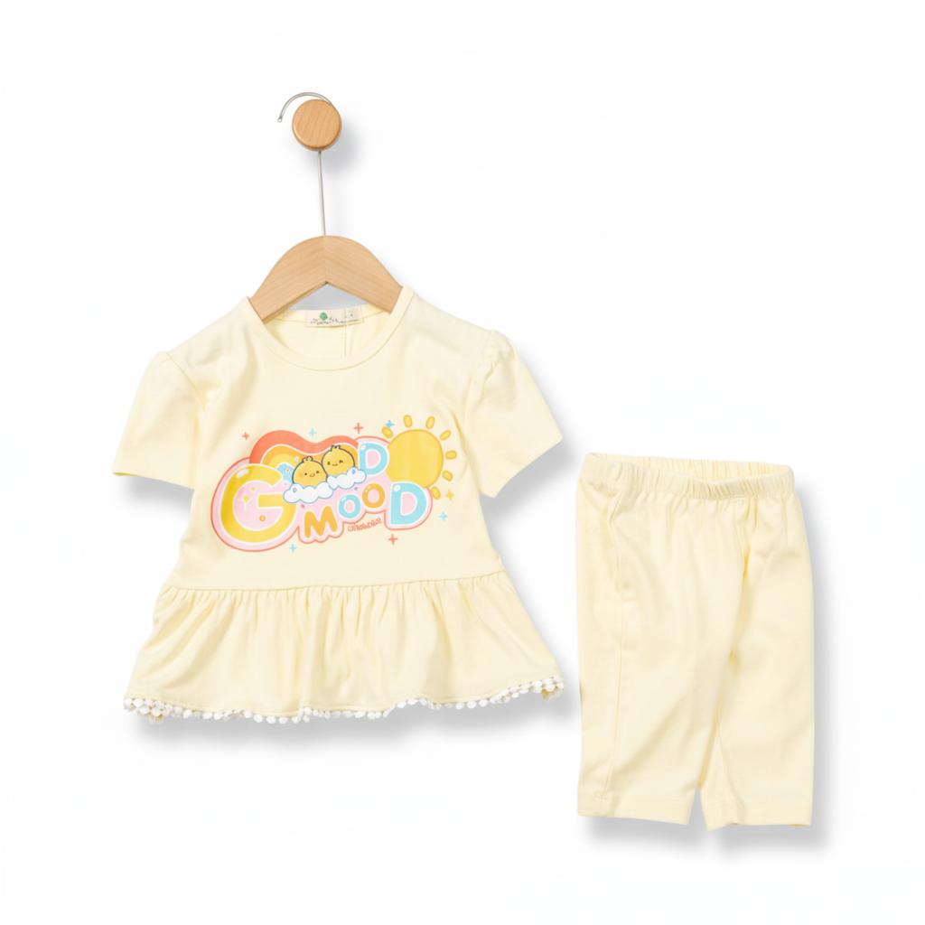 Bộ cotton trẻ em - bé gái G005 1/7 TS29