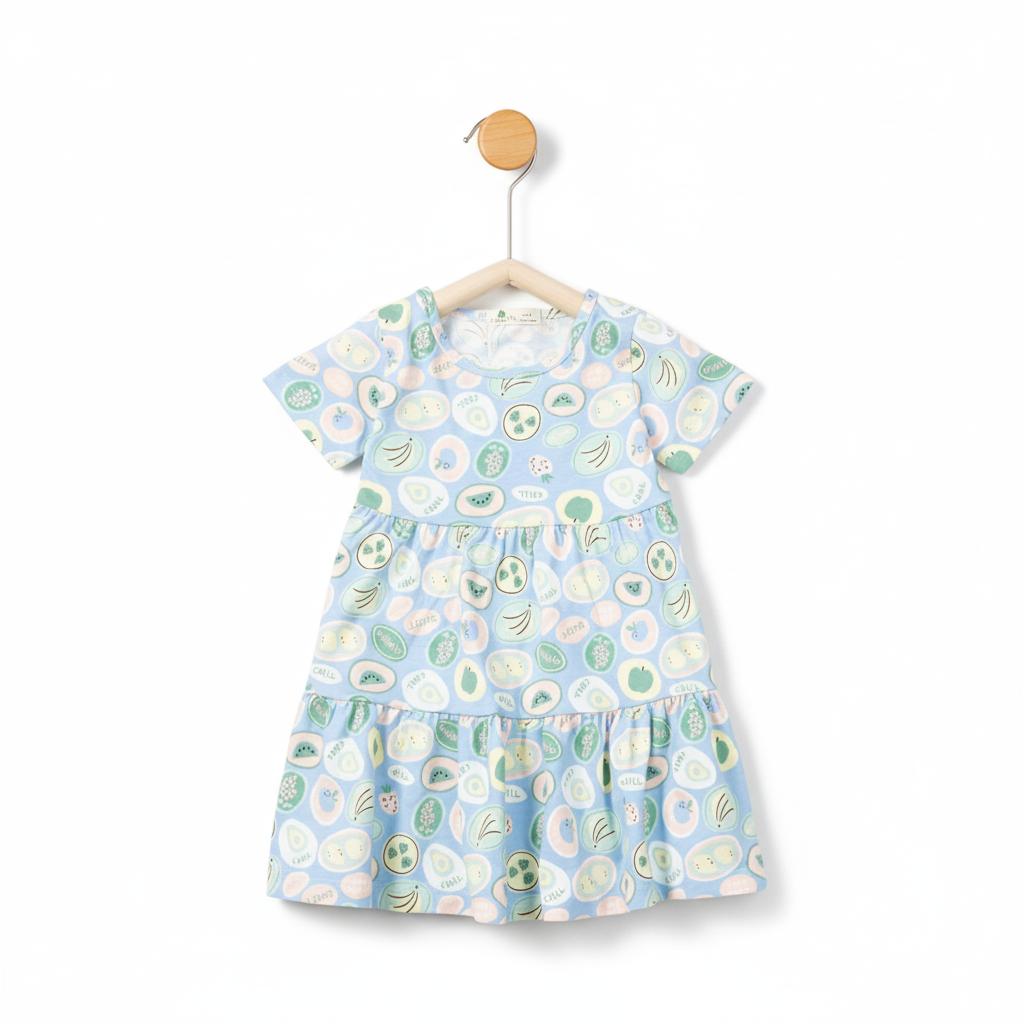 Váy cotton trẻ em - V02 2/10 TS06 HT lô 2