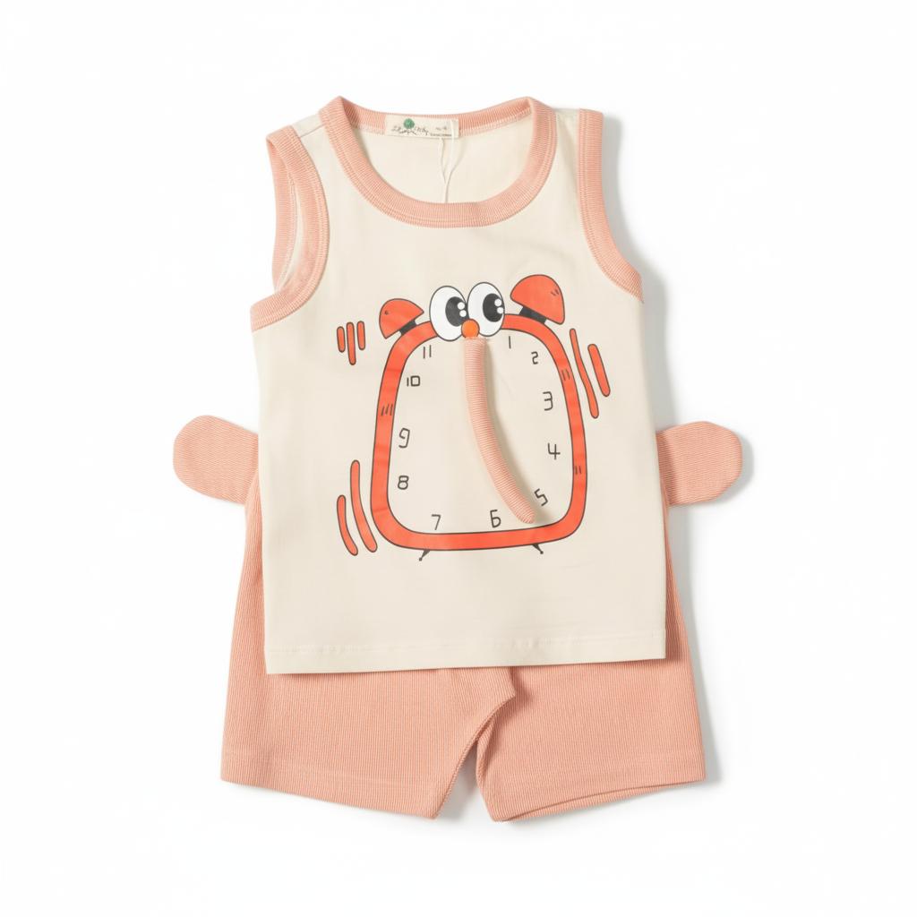 Bộ cotton trẻ em - bé trai B003 1/5 TS08