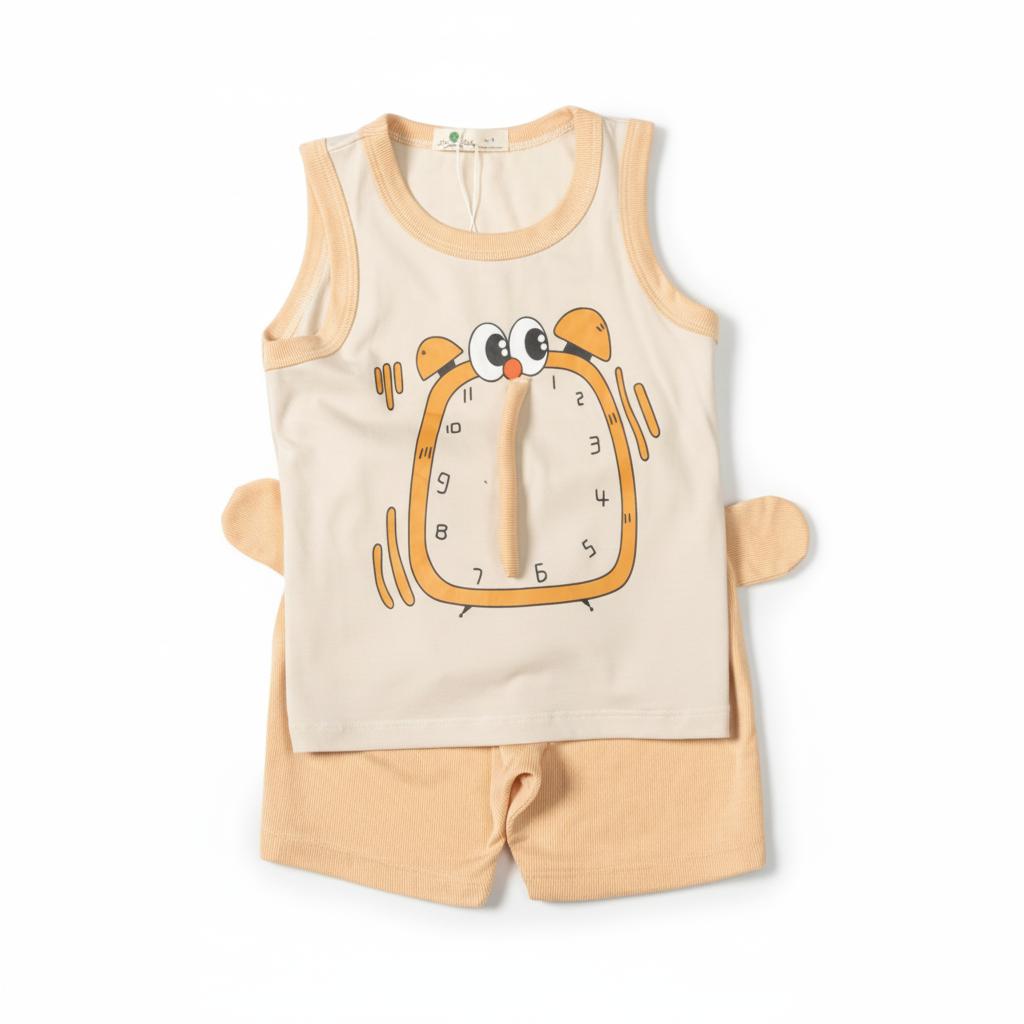 Bộ cotton trẻ em - bé trai B003 1/5 TS08