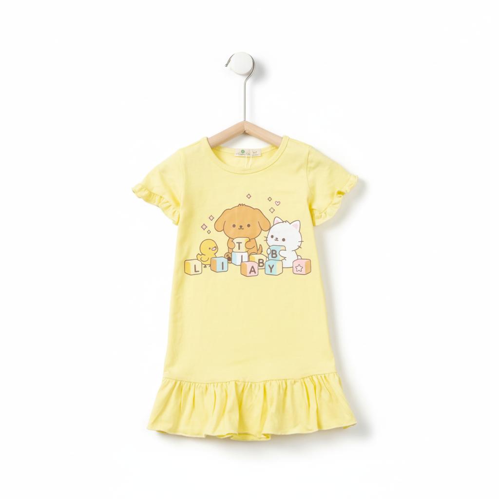 Váy cotton trẻ em - V02 2/10 lô 3