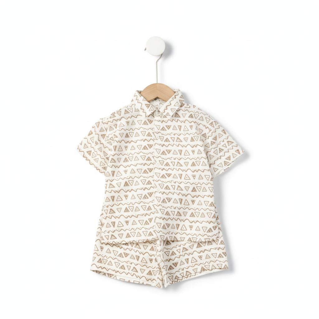 Bộ cotton trẻ em - bé trai B002 PH1136