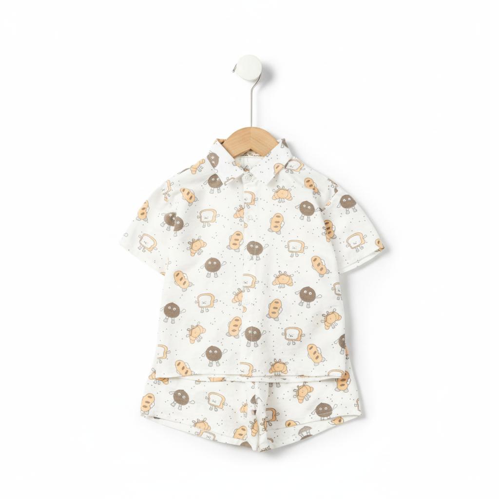 Bộ cotton trẻ em - bé trai B002 PH1136