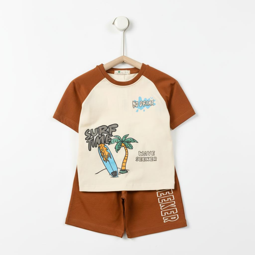 Bộ cotton trẻ em - bé trai B003 2/10 TS12