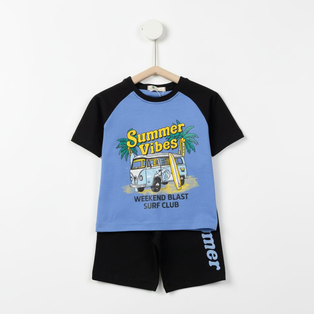 Bộ cotton trẻ em - bé trai B003 2/10 TS12