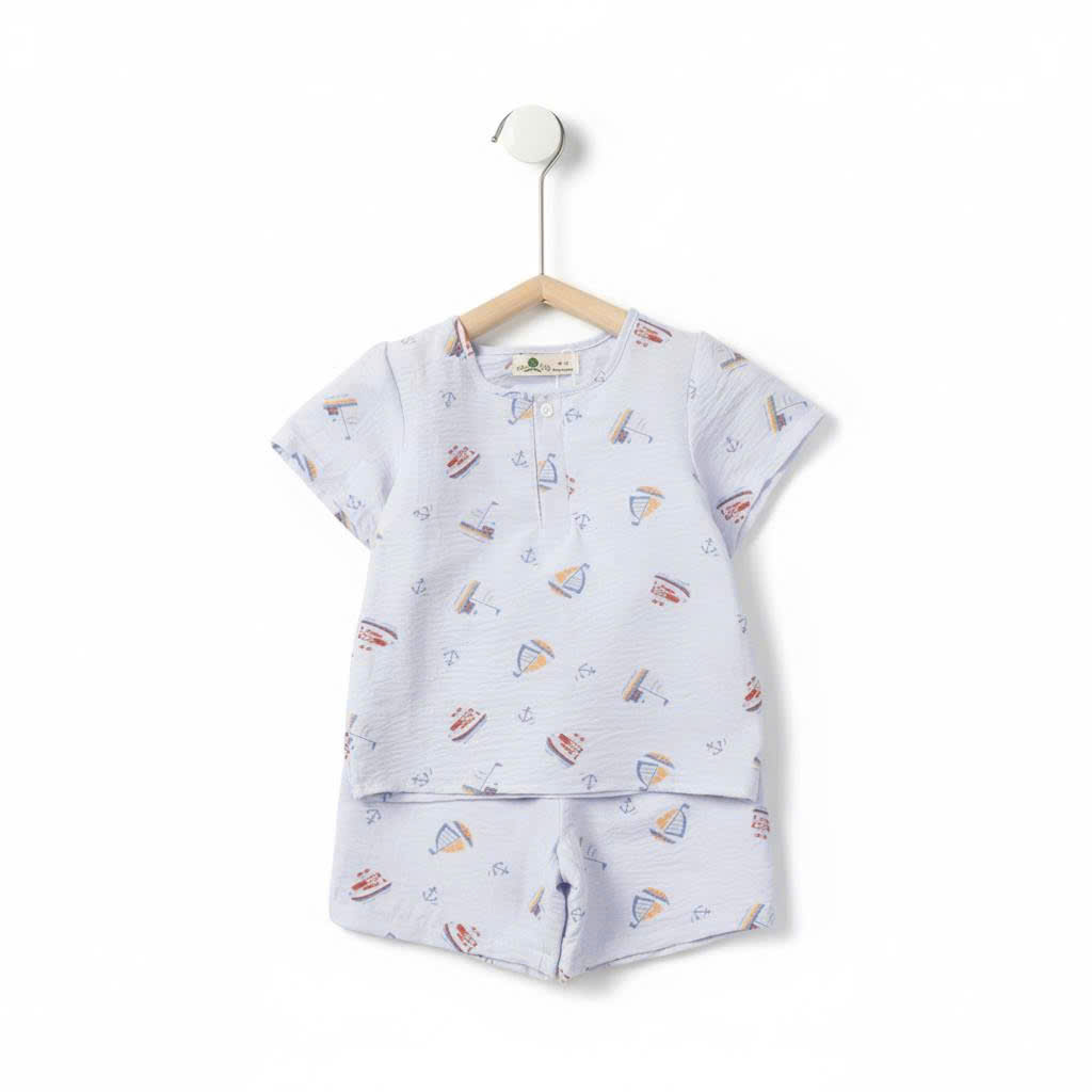 Bộ cotton trẻ em - bé trai B006 2/10 PH1291