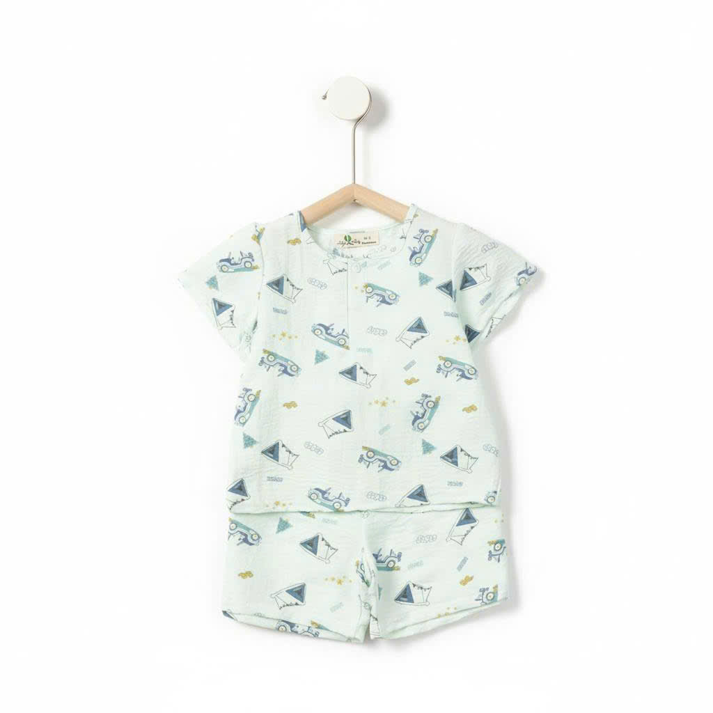 Bộ cotton trẻ em - bé trai B006 2/10 PH1291