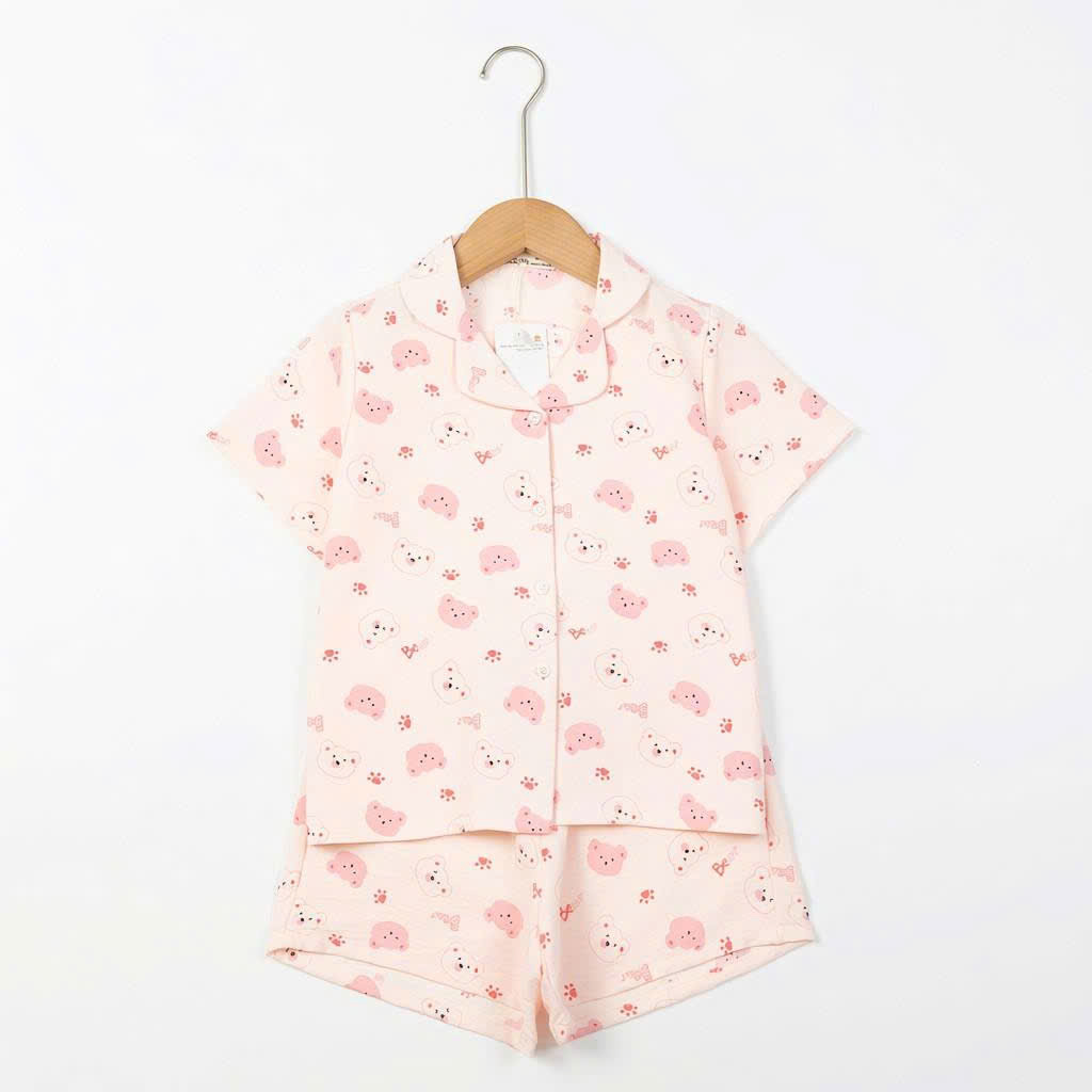 Bộ cotton trẻ em - bé gái G001 8/16 PH575