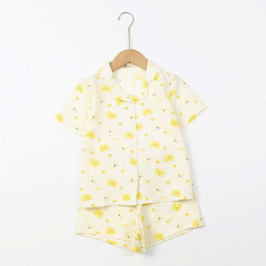 Bộ cotton trẻ em - bé gái G001 8/16 PH575