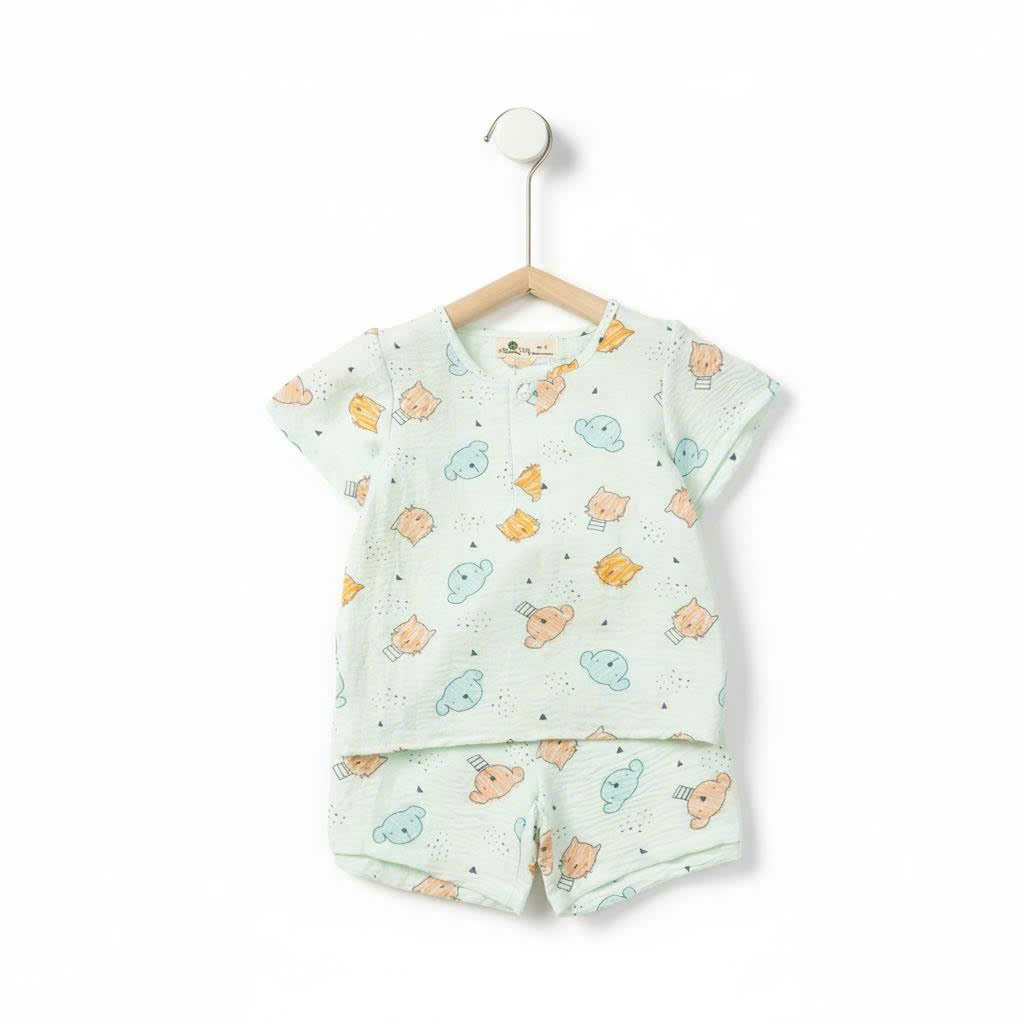 Bộ cotton trẻ em - bé trai B006 2/10 PH1291