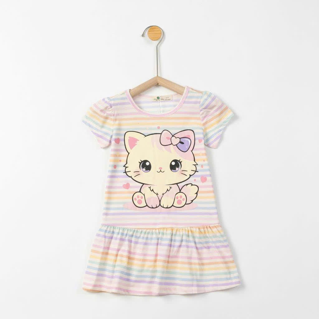 Váy cotton trẻ em - V02 2/10 TS06 HT lô 3