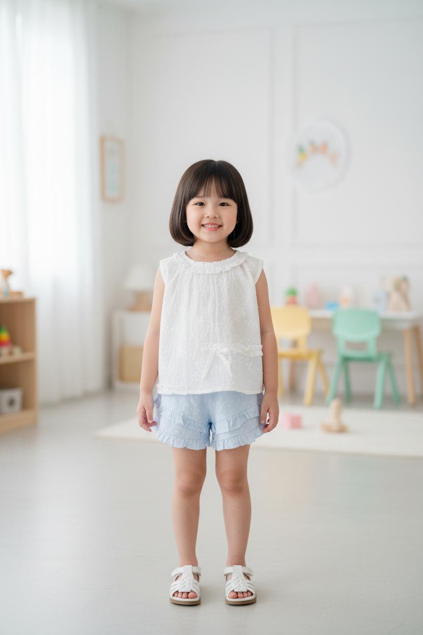 Bộ cotton trẻ em - bé gái G005 2/7 NH53