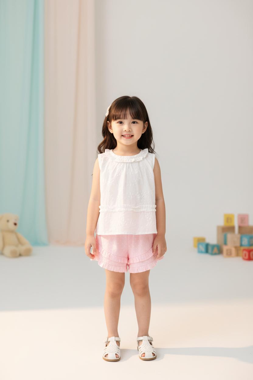 Bộ cotton trẻ em - bé gái G005 2/7 NH53