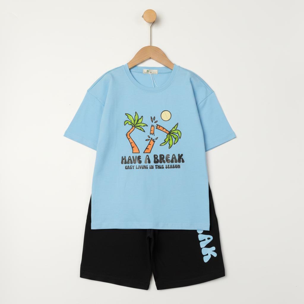 Bộ cotton trẻ em - bé trai B001 10/16 TS43