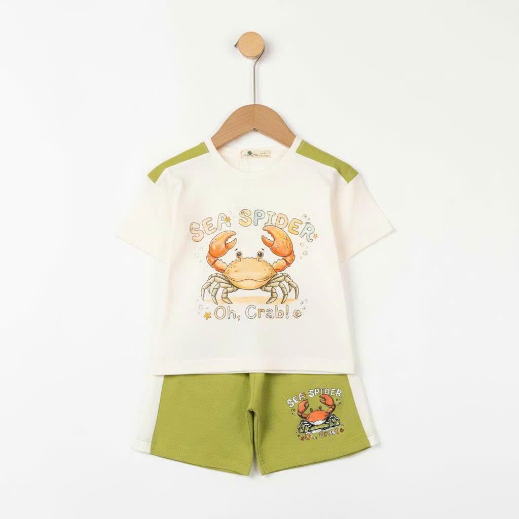 Bộ cotton trẻ em - bé trai B006 2/10