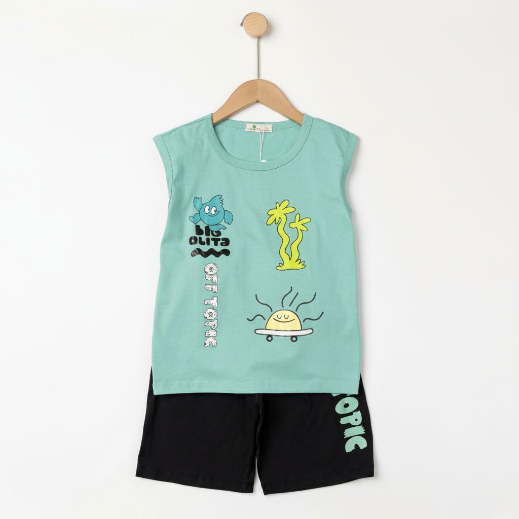 Bộ cotton trẻ em - bé trai B002 8/16 TS54
