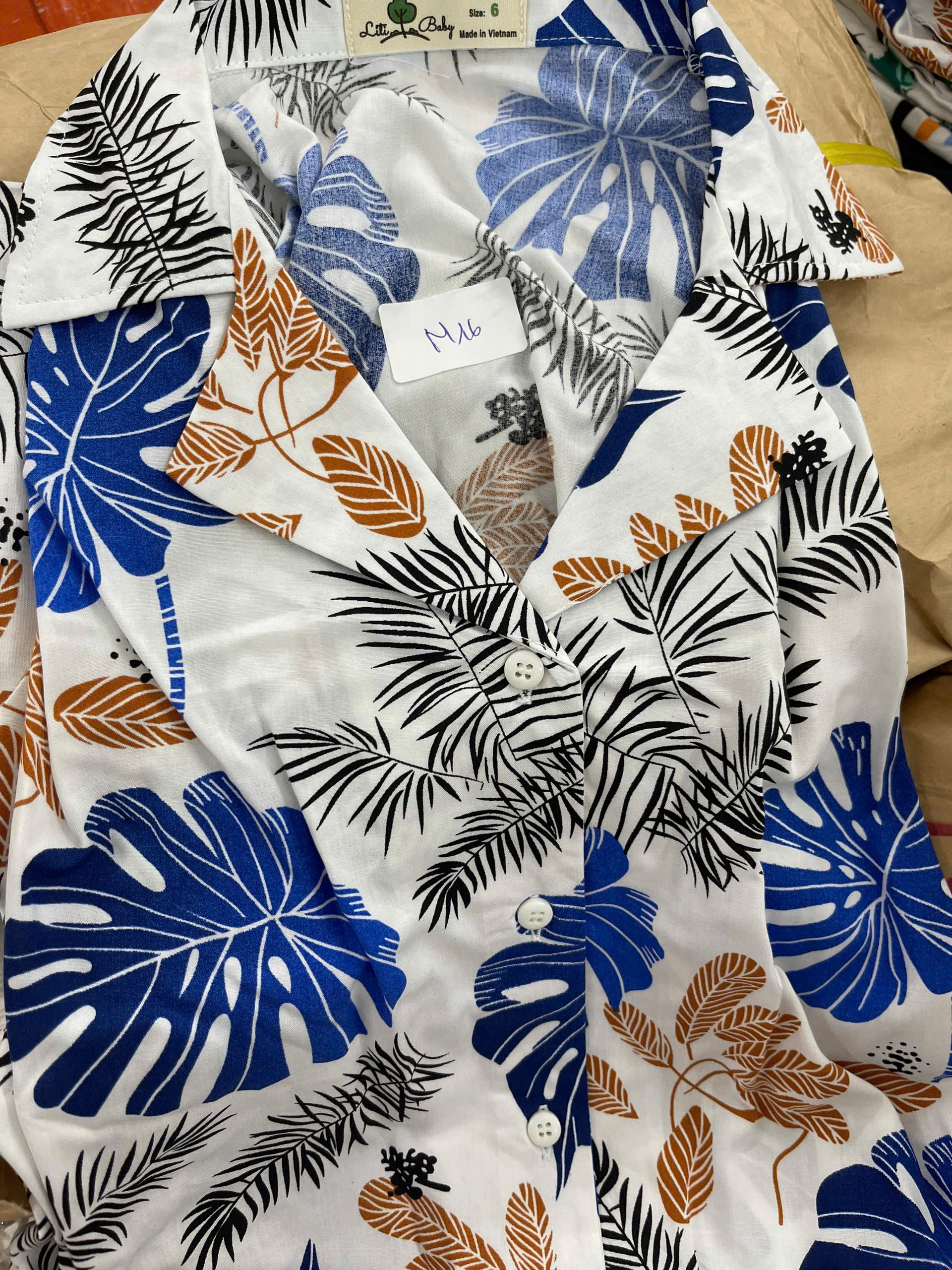 Bộ cotton trẻ em - bé trai B001 10/16 PH1331 lô 2