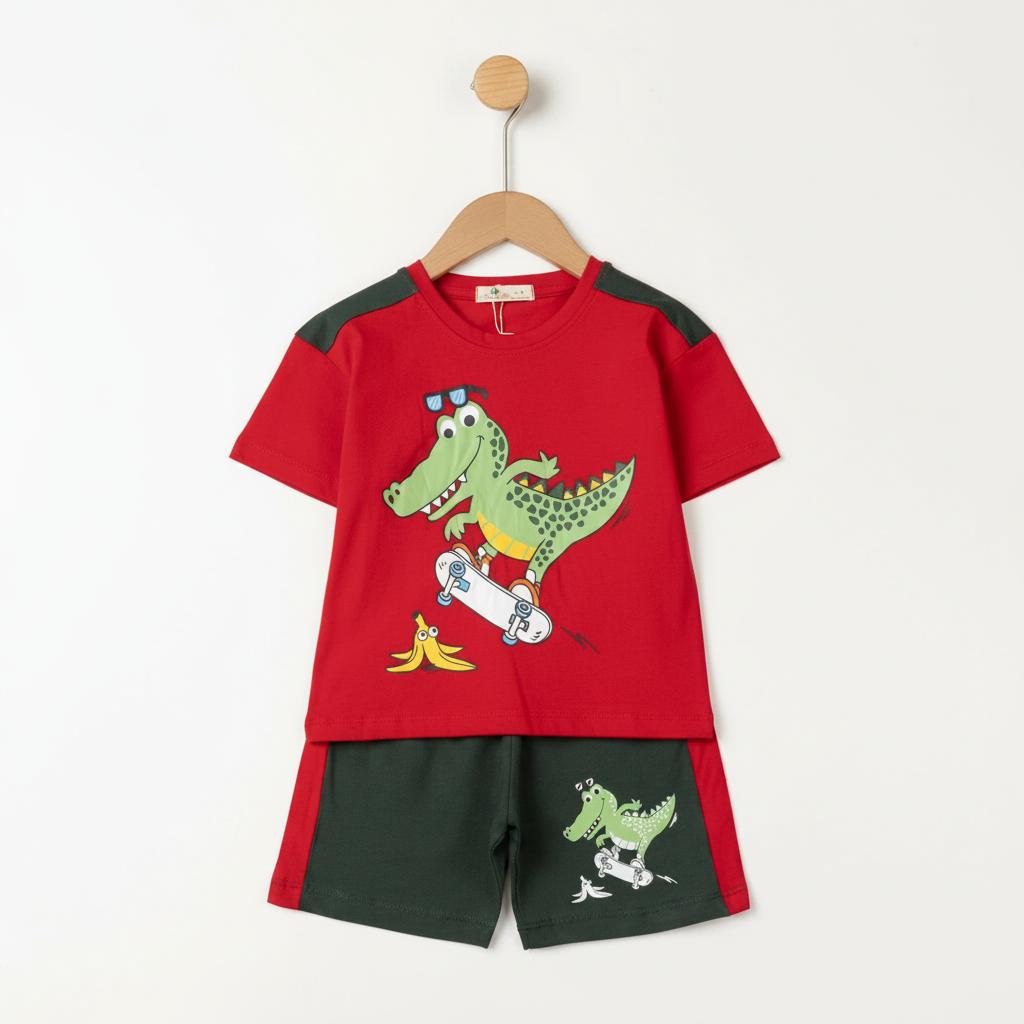 Bộ cotton trẻ em - bé trai B006 2/10 TS18