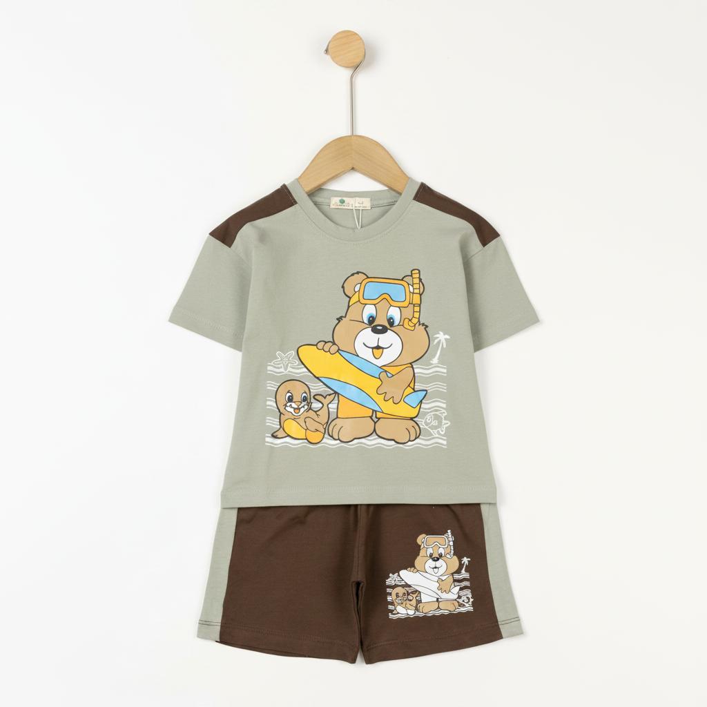 Bộ cotton trẻ em - bé trai B006 2/10 TS18