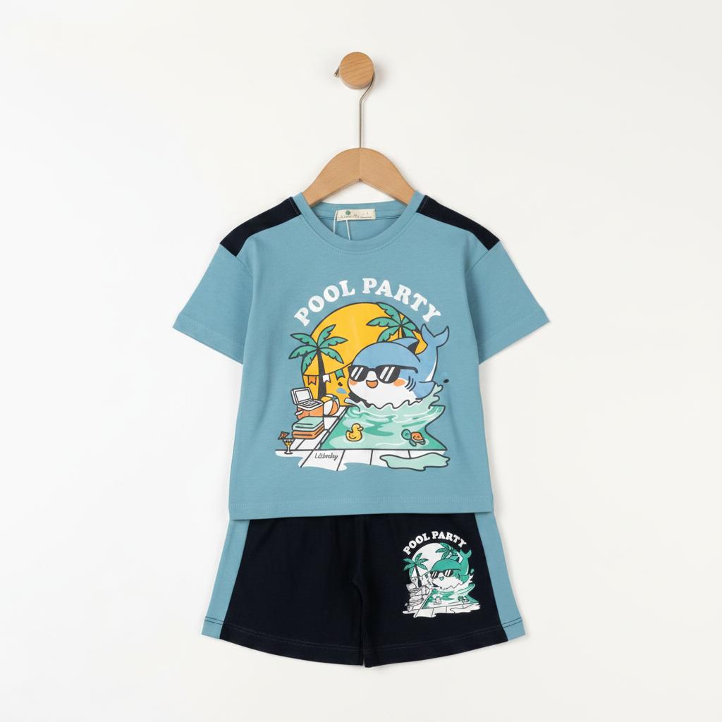 Bộ cotton trẻ em - bé trai B006 2/10 TS18