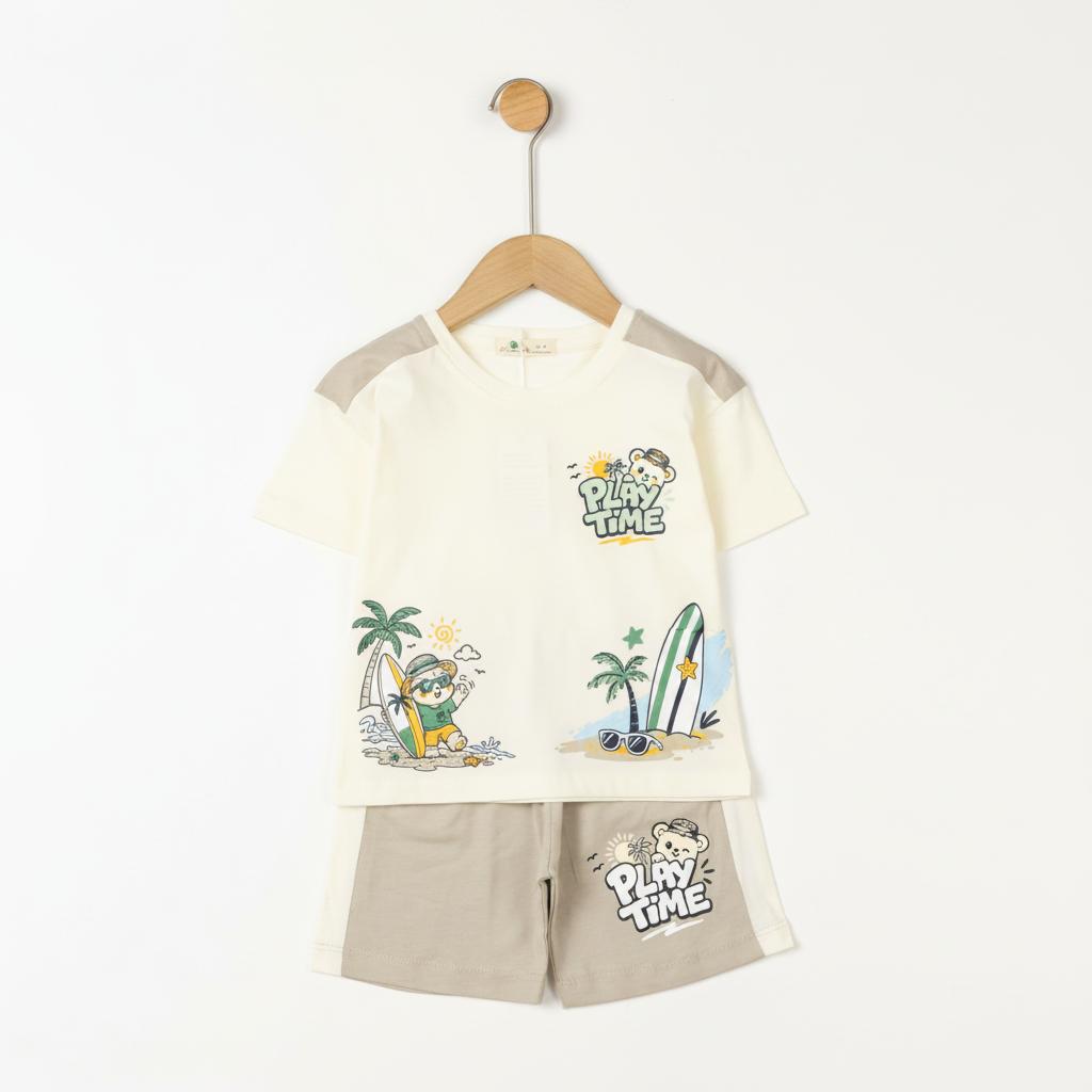 Bộ cotton trẻ em - bé trai B006 2/10 TS18