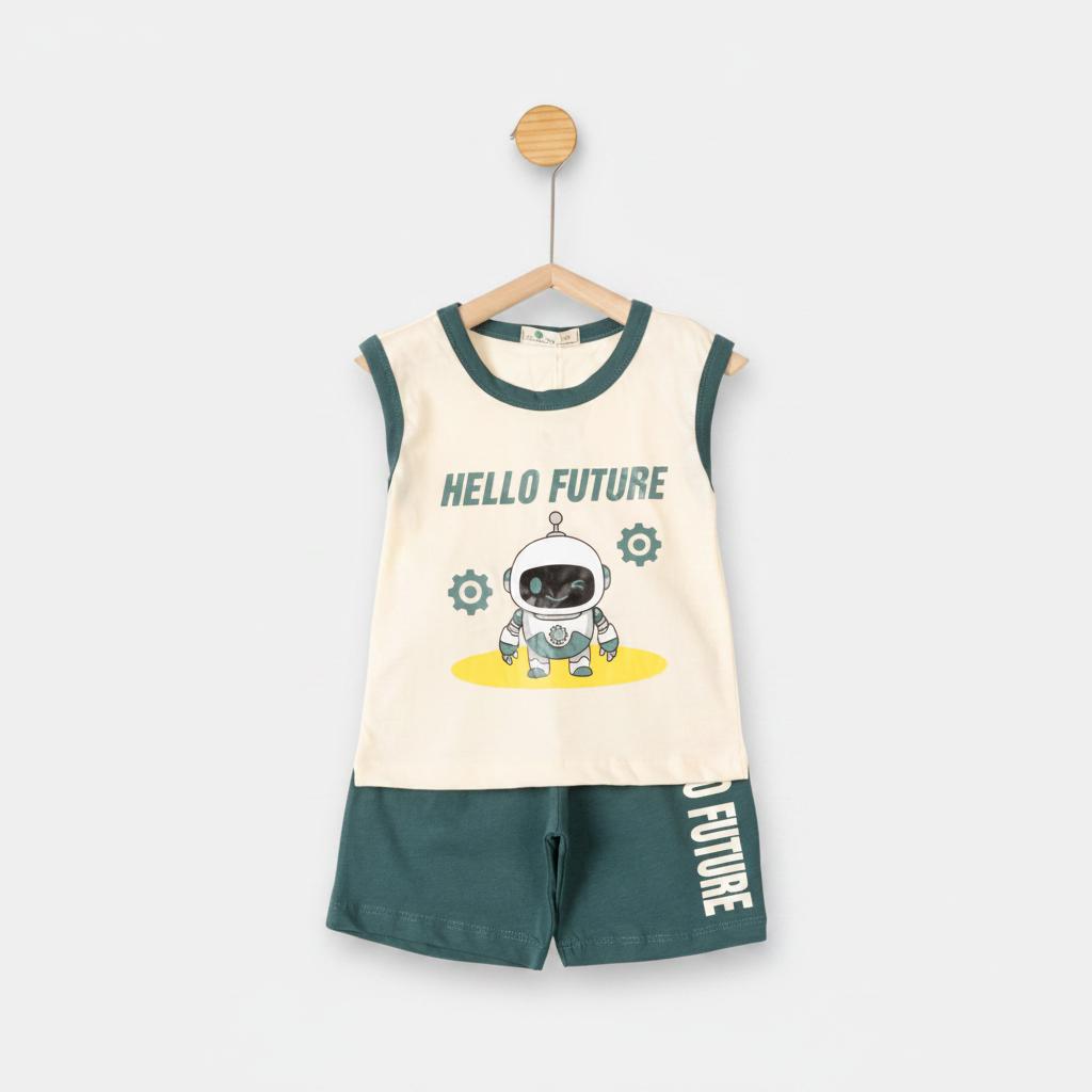 Bộ cotton trẻ em - bé trai B003 1/7 TS53
