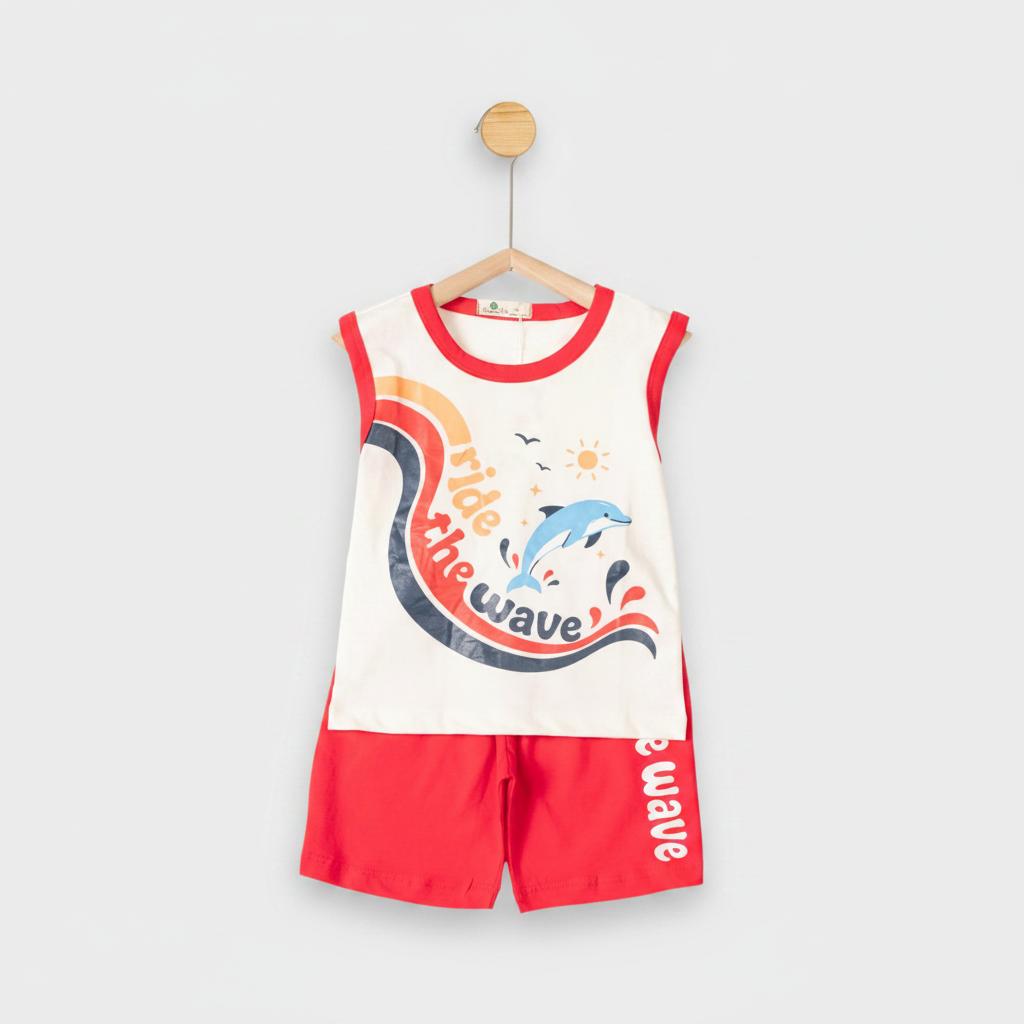 Bộ cotton trẻ em - bé trai B003 1/7 TS53