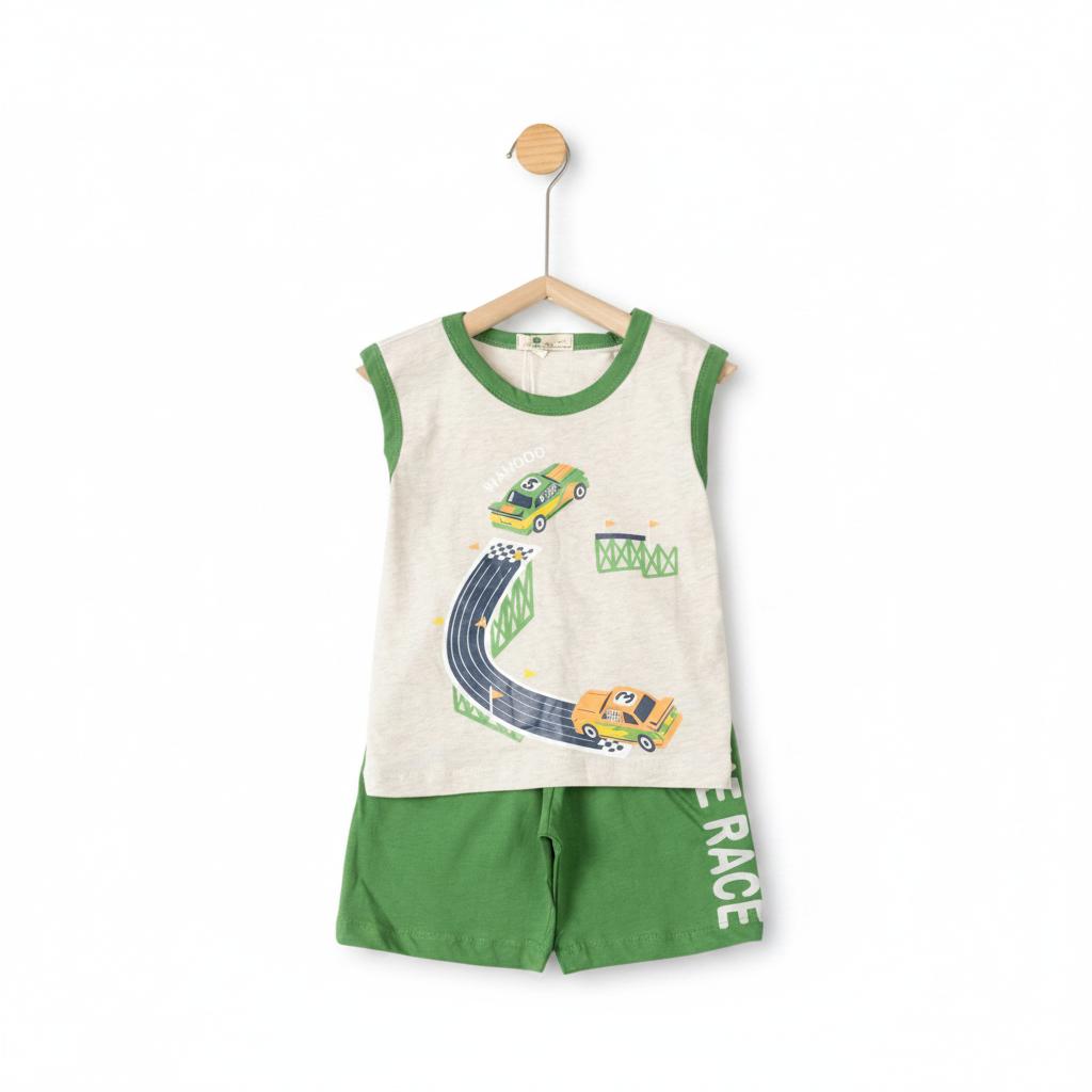 Bộ cotton trẻ em - bé trai B003 1/7 TS53