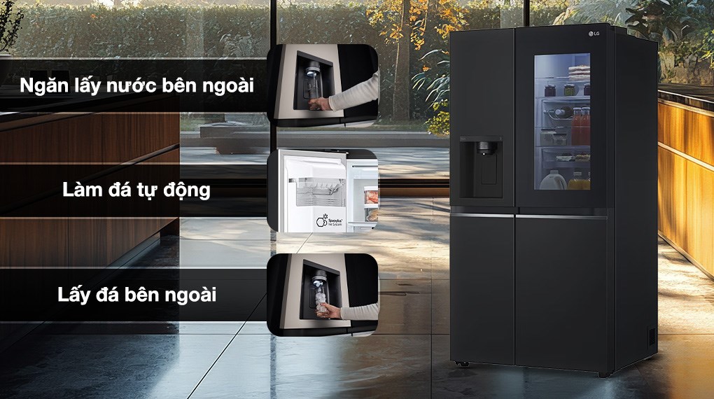 Tủ lạnh LG Inverter 635 lít Side By Side InstaView GR-G257BL