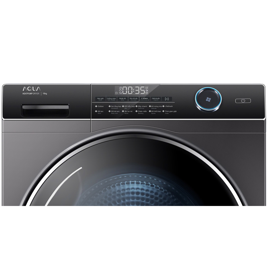 Máy Sấy Bơm Nhiệt Aqua 10 Kg AQH-H1000J.PS
