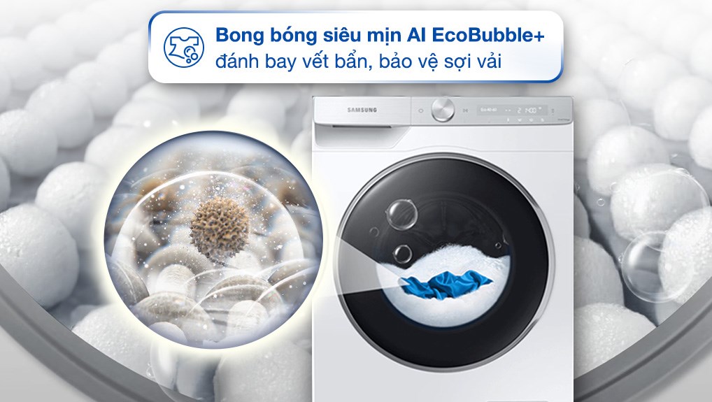 Máy giặt Samsung AI EcoBubble Inverter 11 kg WW11CGP44DSHSV
