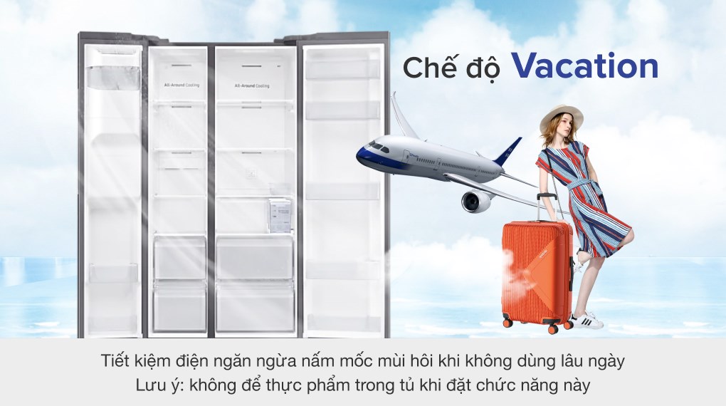 Tủ lạnh Samsung Inverter 635 lít Side By Side RS64R5301B4/SV