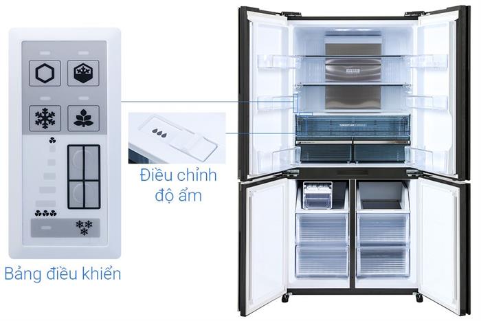 Tủ lạnh Sharp Inverter 572 lít Multi Door SJ-FX650V-MK