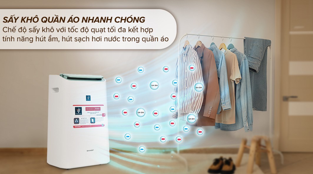 Máy hút ẩm Sharp DW-E16FA-W