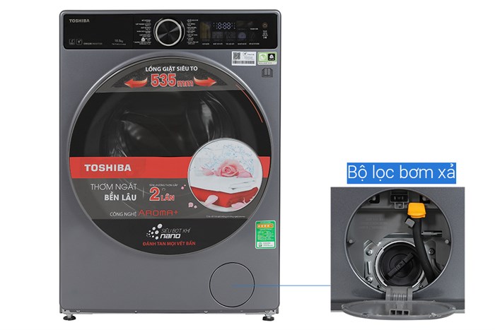 Máy giặt Toshiba Inverter 10.5 kg TW-T25BZU115MWV