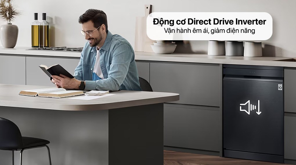 Máy rửa chén độc lập LG LDN14BLA5