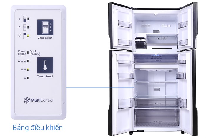 Tủ lạnh Panasonic Inverter 550 lít Multi Door NR-DZ601VGKV