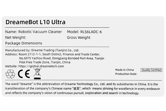 Robot hút bụi lau nhà Dreame L10 Ultra