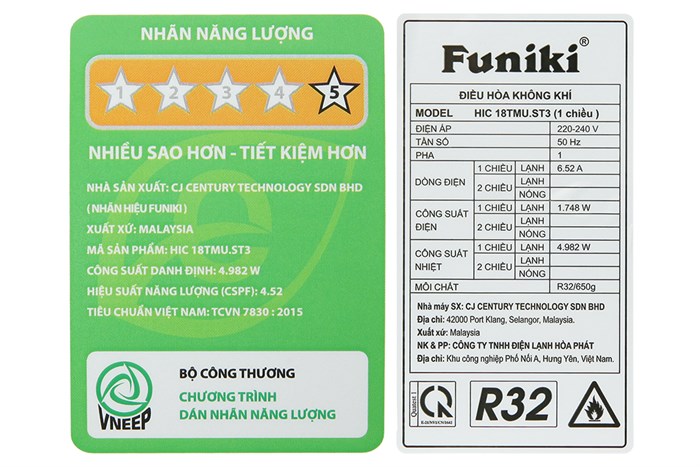 Máy lạnh Funiki Inverter 2 HP HIC18TMU.ST3