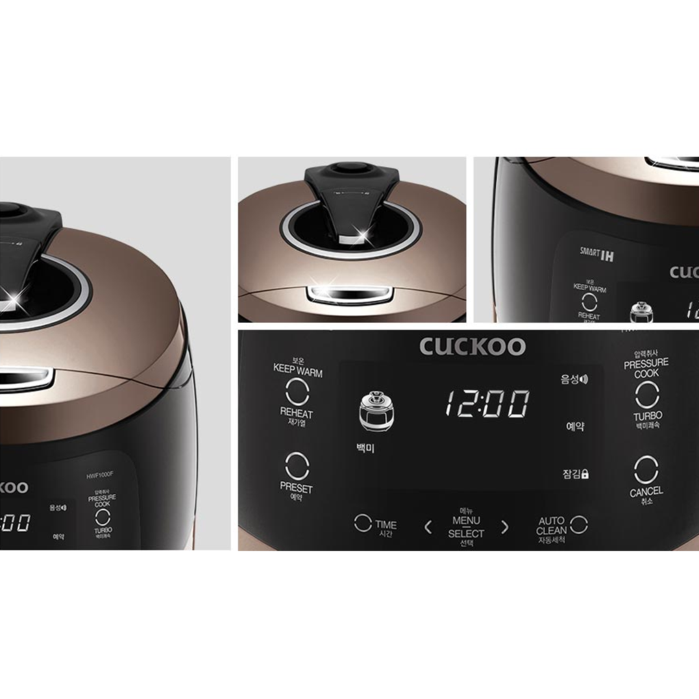 Nồi Cơm Điện Cao Tần Áp Suất Cuckoo 1.8 Lít CRP-HWF1000F