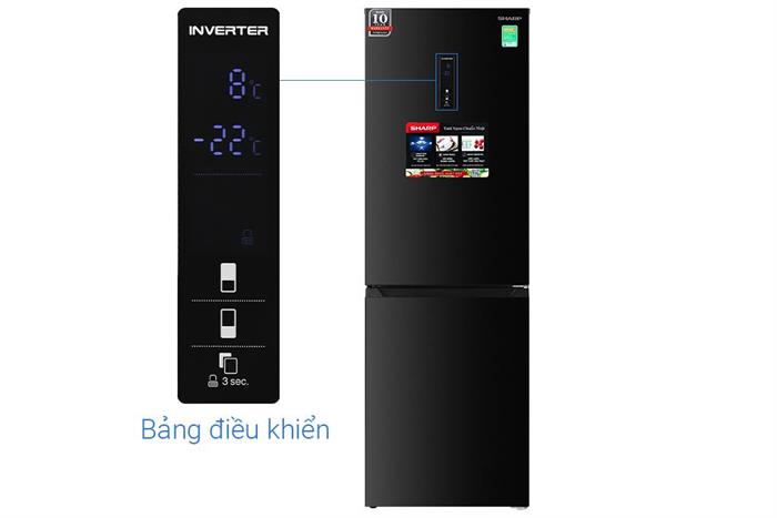Tủ lạnh Sharp Inverter 323 lít SJ-BF330V-DG