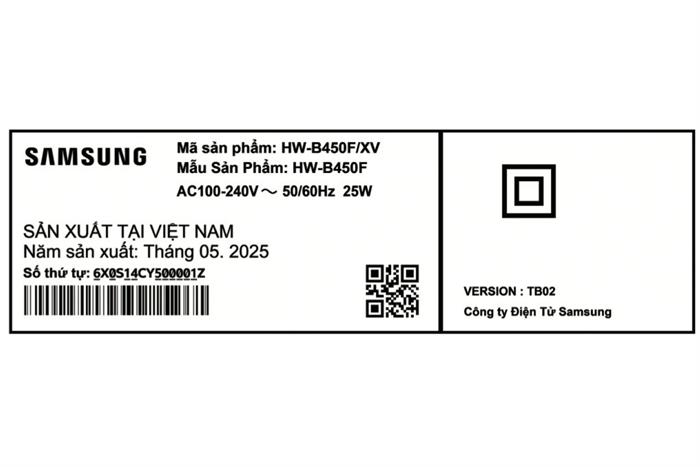 Loa Soundbar Samsung HW-B450F
