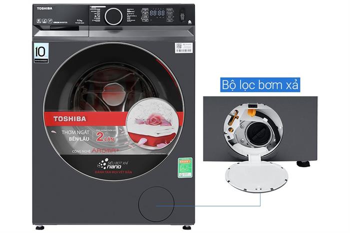 Máy giặt Toshiba Inverter 9.5 kg TW-T23BU105UWV