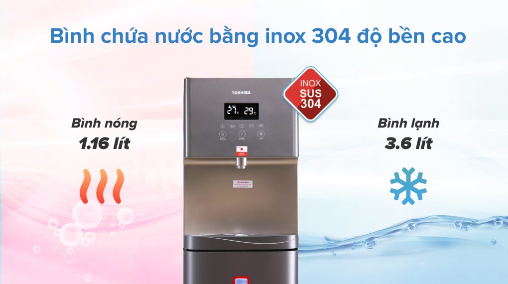 Cây nước nóng lạnh Toshiba  650W RWF-W1830UVBV(T)